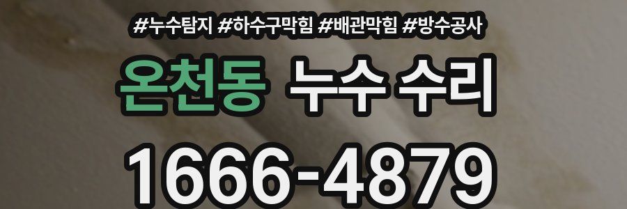 온천동 누수 수리