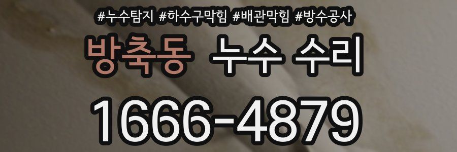 방축동 누수 수리