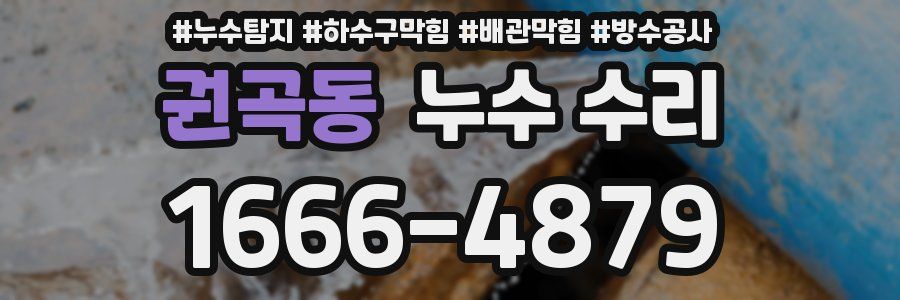 권곡동 누수 수리