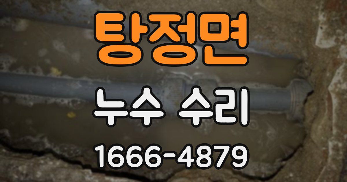 탕정면 누수 수리