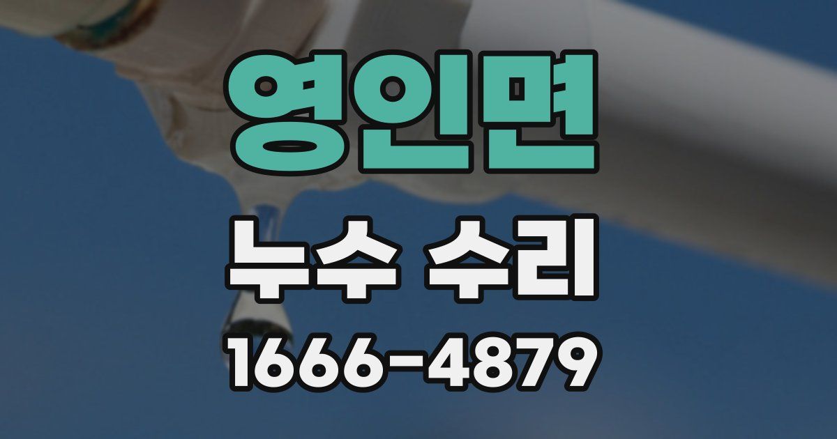 영인면 누수 수리