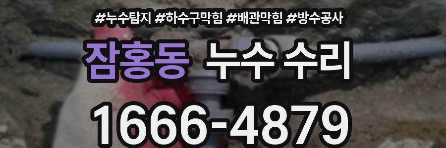 잠홍동 누수 수리
