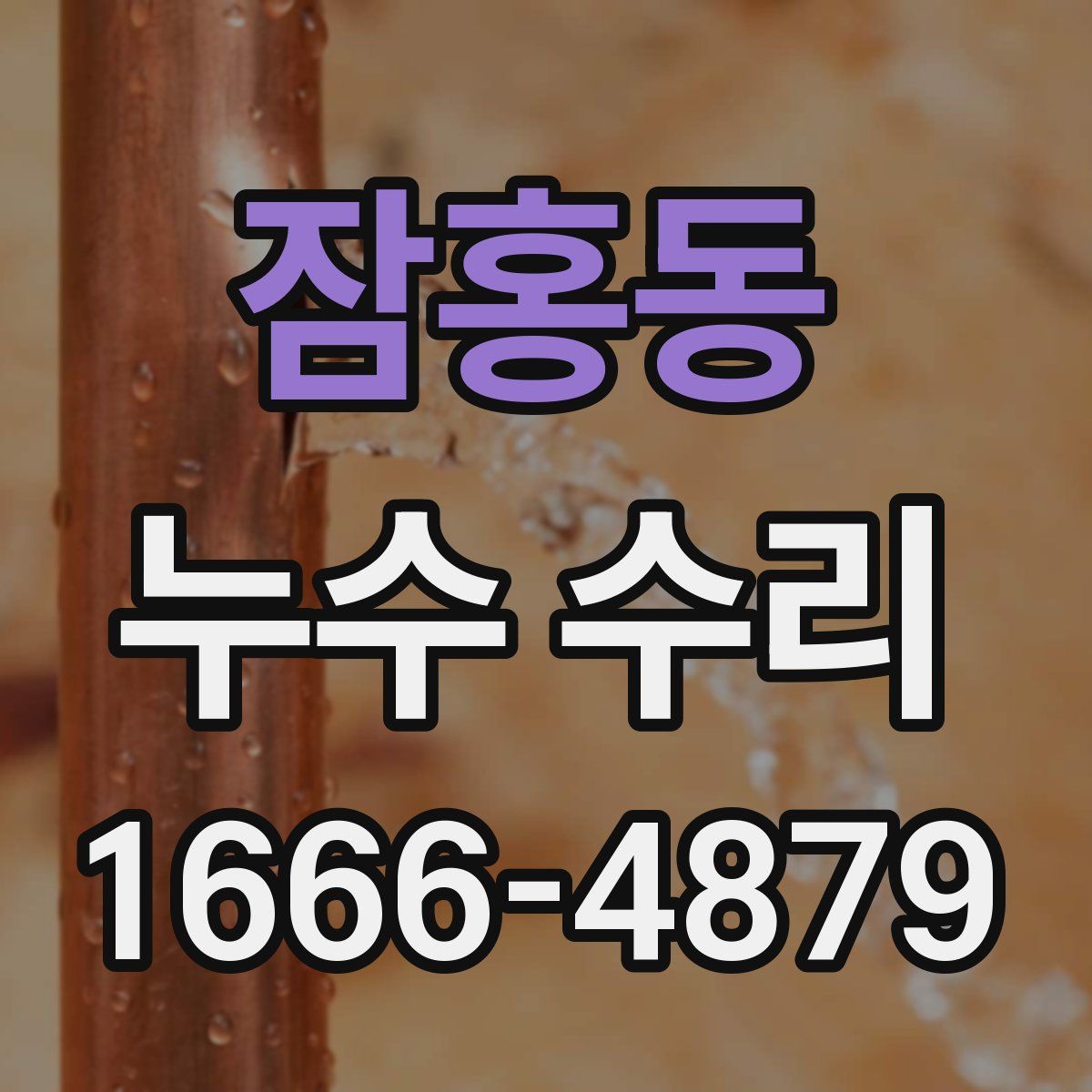 잠홍동 누수 수리