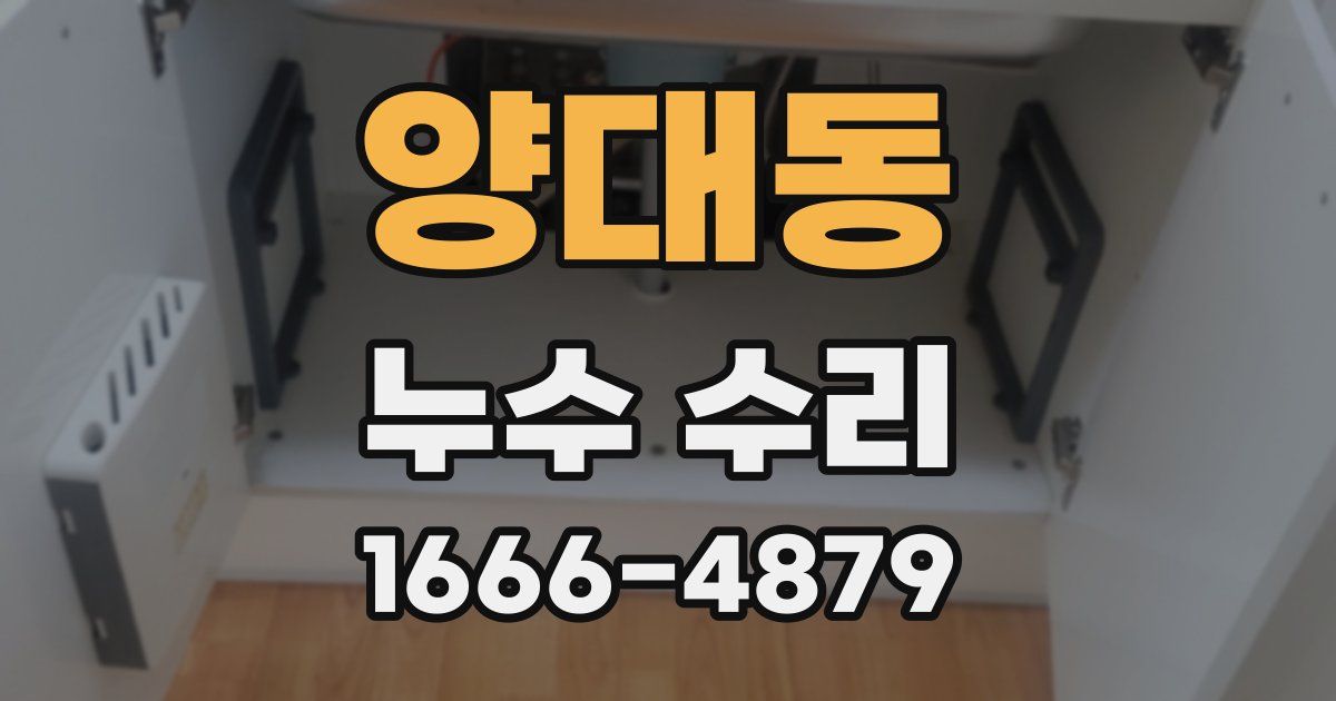 양대동 누수 수리