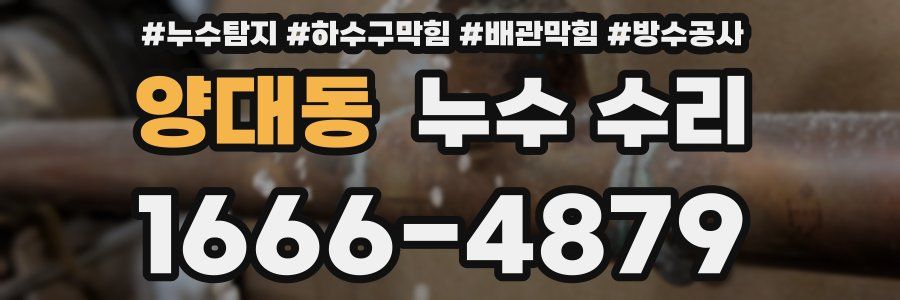 양대동 누수 수리