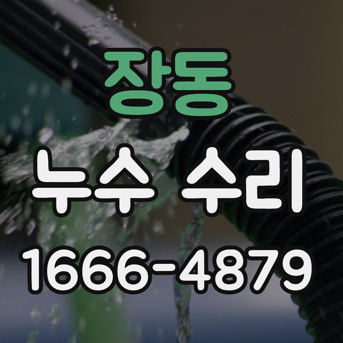 장동 누수 수리