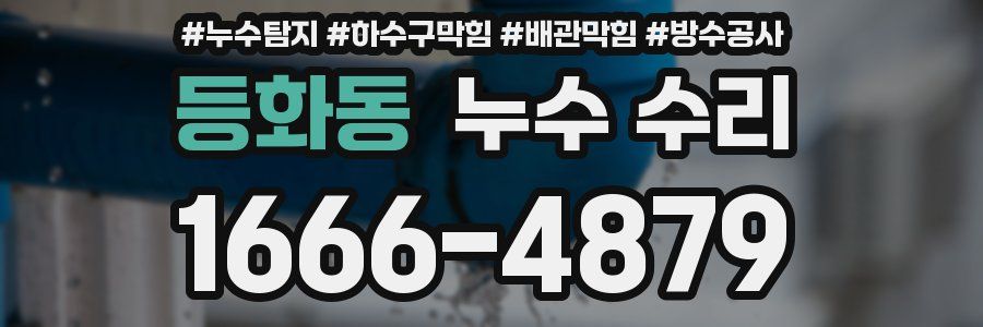 등화동 누수 수리