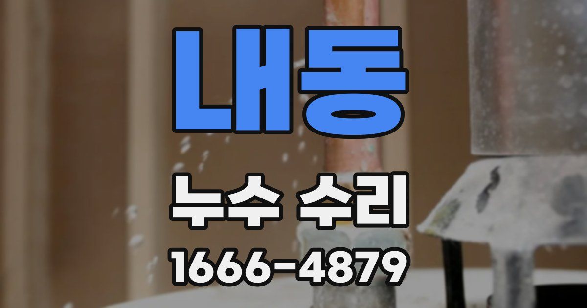 내동 누수 수리