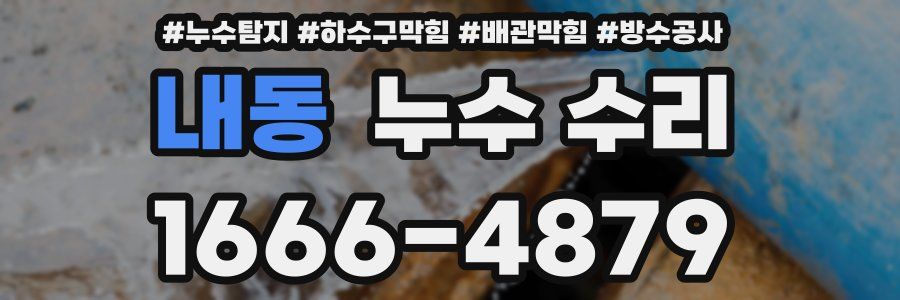 내동 누수 수리