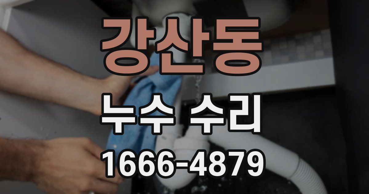 강산동 누수 수리