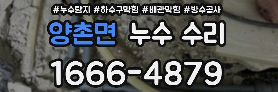 양촌면 누수 수리