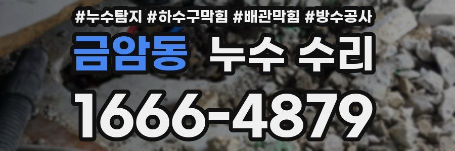금암동 누수 수리