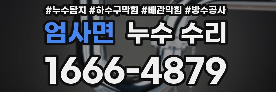 엄사면 누수 수리