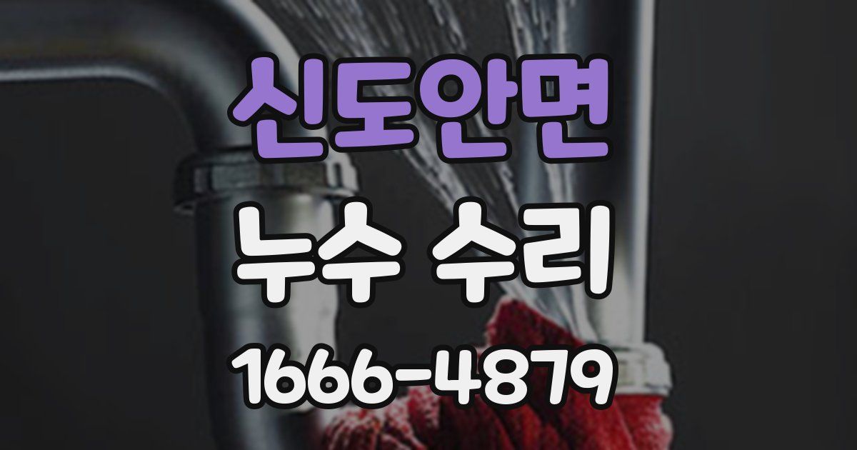 신도안면 누수 수리