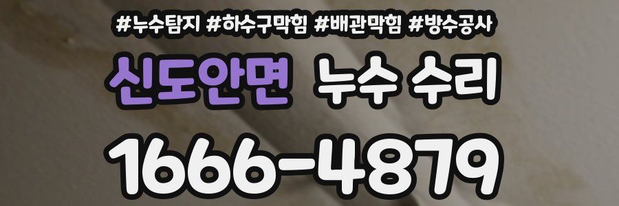 신도안면 누수 수리