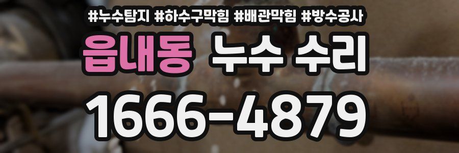 읍내동 누수 수리