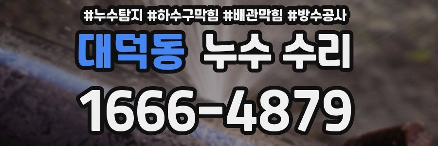 대덕동 누수 수리