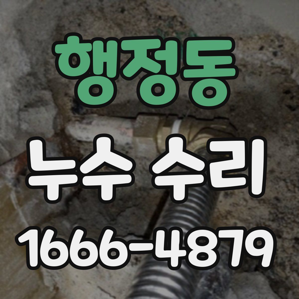 행정동 누수 수리