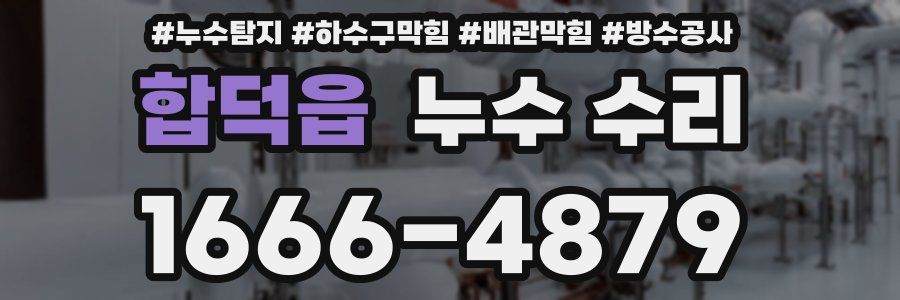 합덕읍 누수 수리