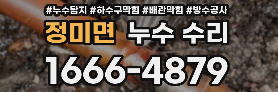 정미면 누수 수리