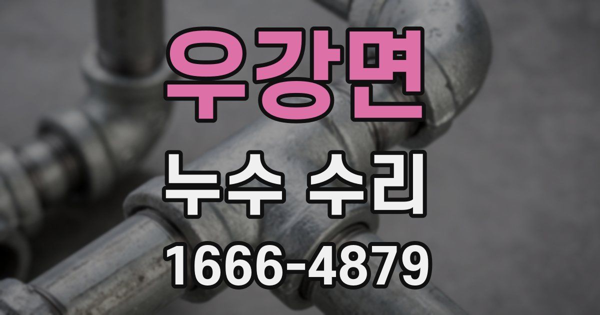 우강면 누수 수리