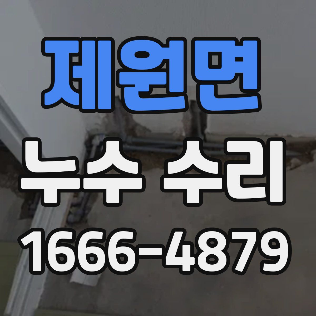 제원면 누수 수리