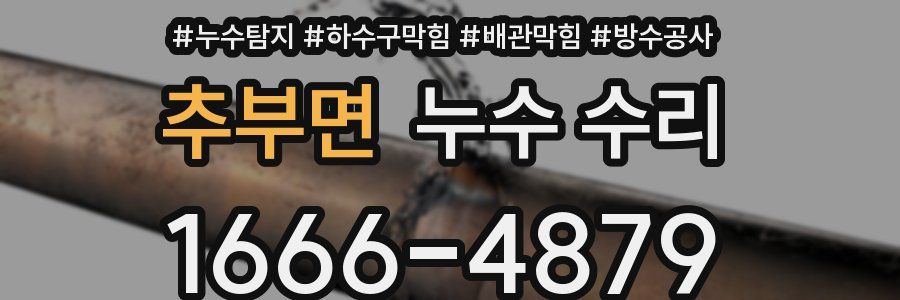 추부면 누수 수리