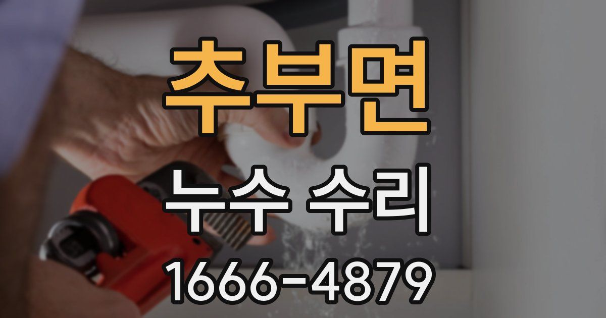 추부면 누수 수리