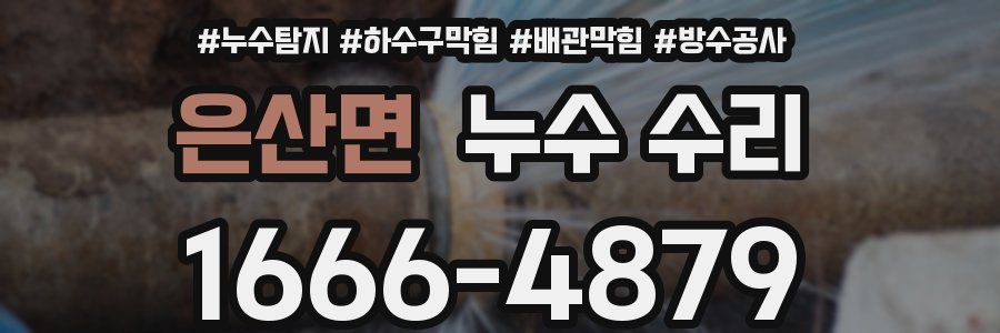 은산면 누수 수리