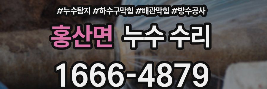 홍산면 누수 수리