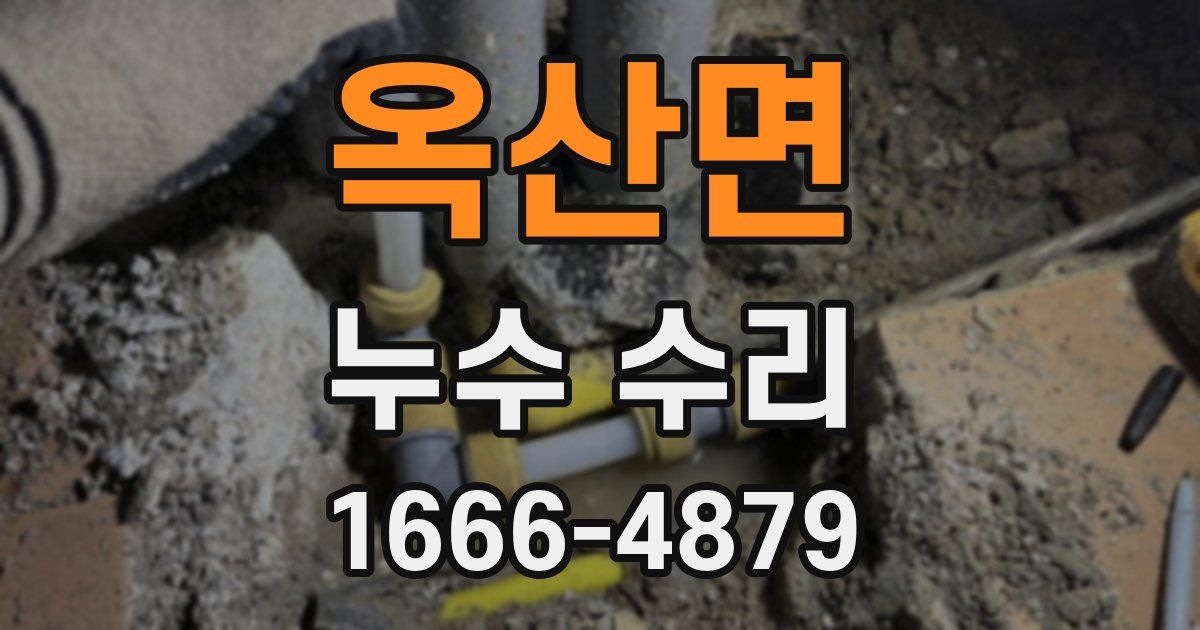 옥산면 누수 수리