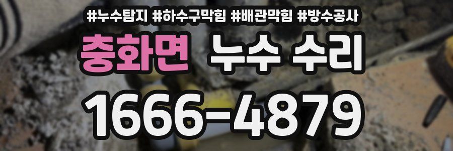 충화면 누수 수리