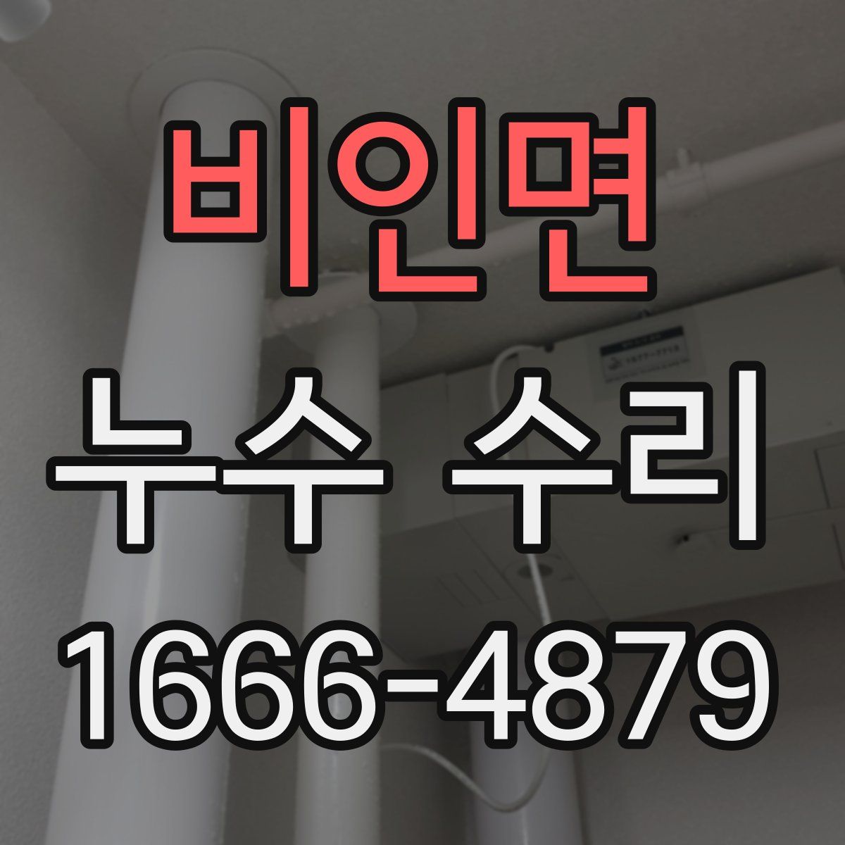 비인면 누수 수리