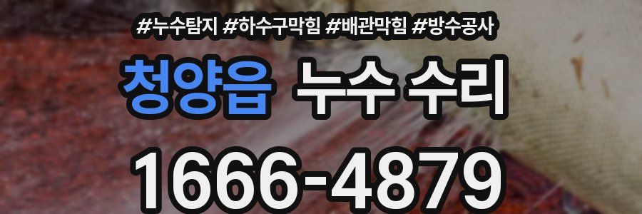 청양읍 누수 수리