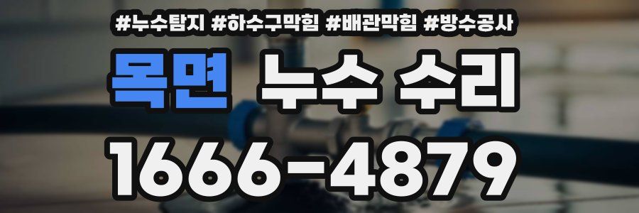 목면 누수 수리