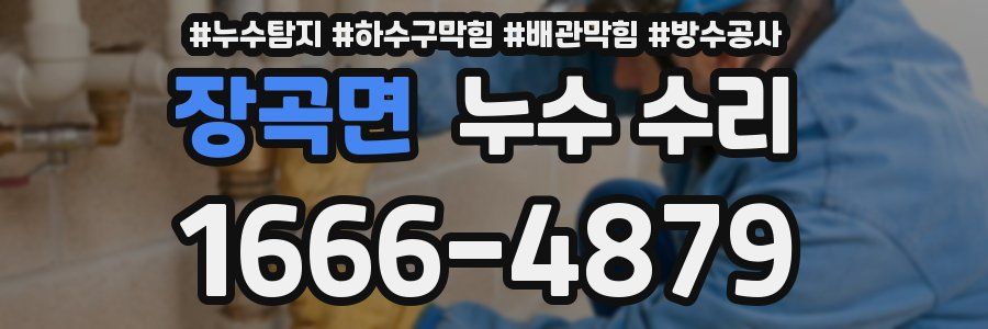 장곡면 누수 수리