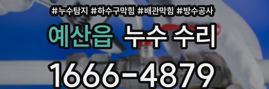 예산읍 누수 수리