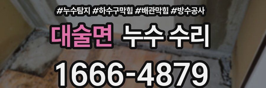 대술면 누수 수리