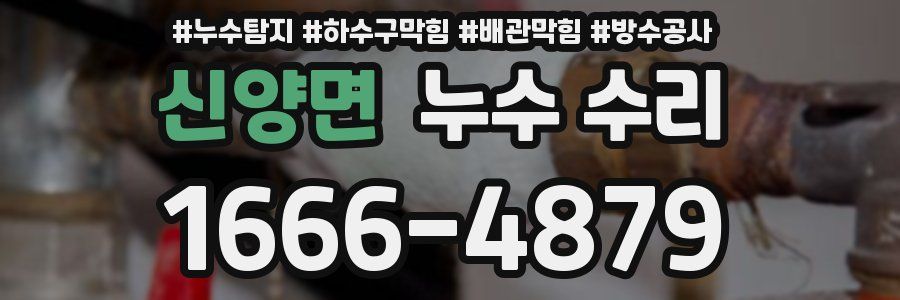 신양면 누수 수리