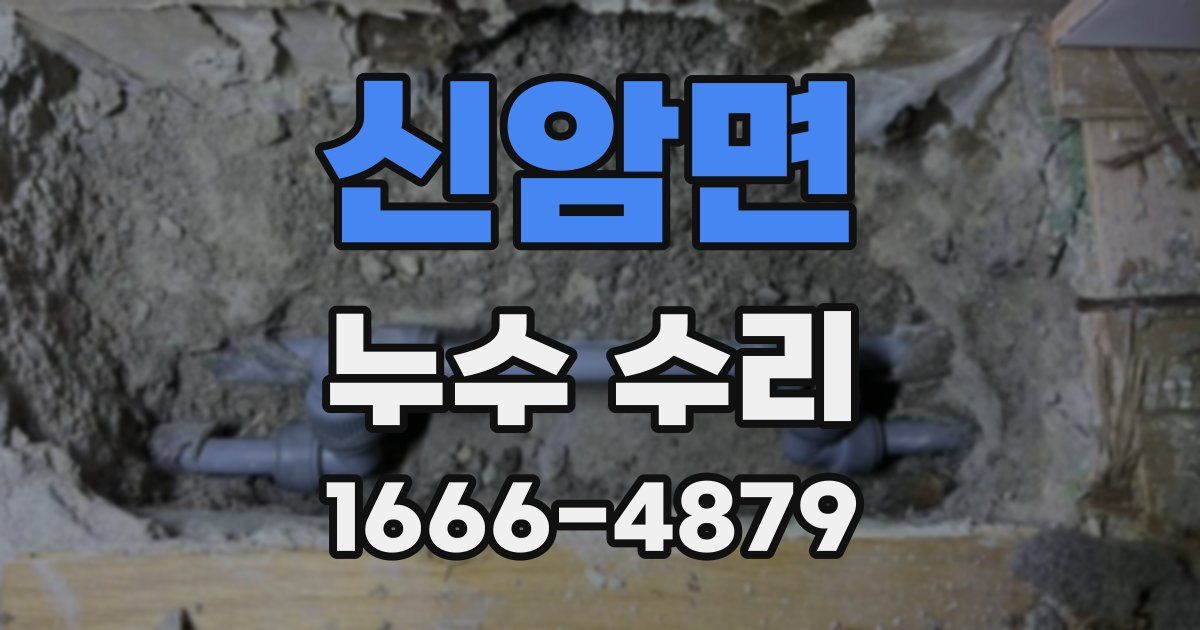 신암면 누수 수리