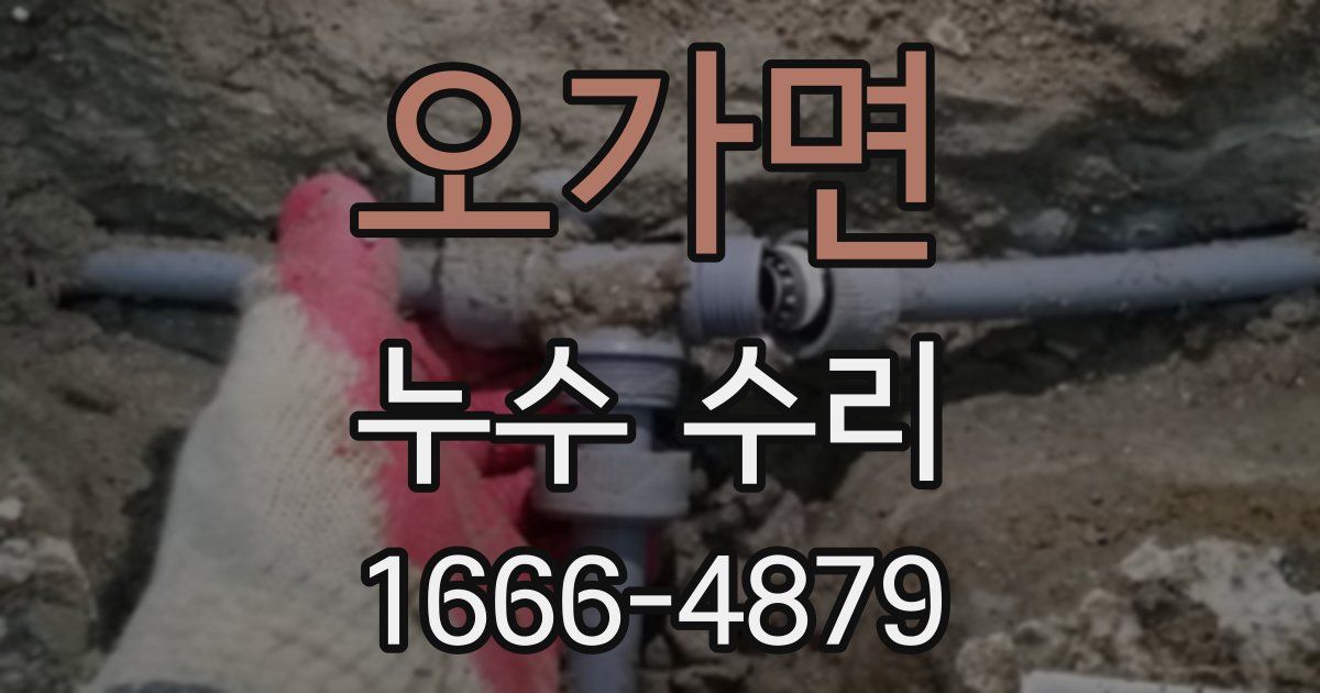 오가면 누수 수리