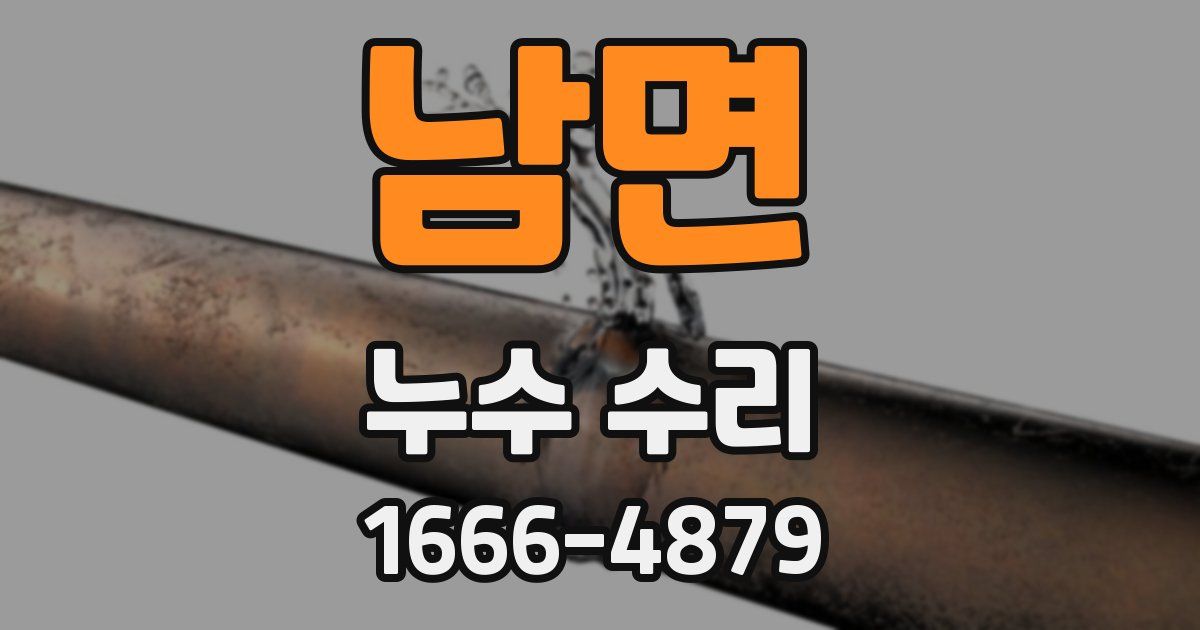남면 누수 수리