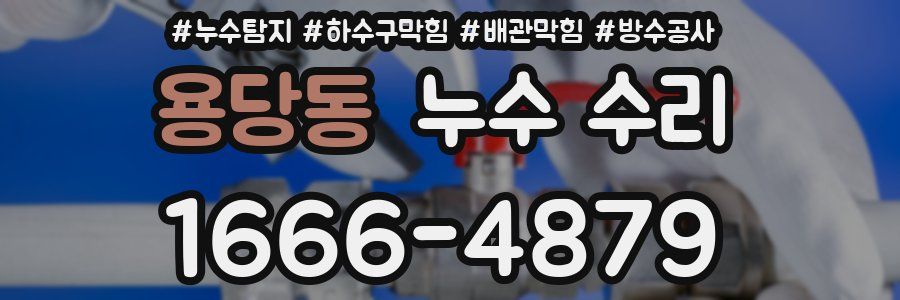 용당동 누수 수리