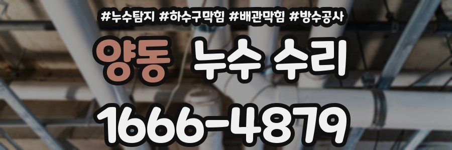 양동 누수 수리