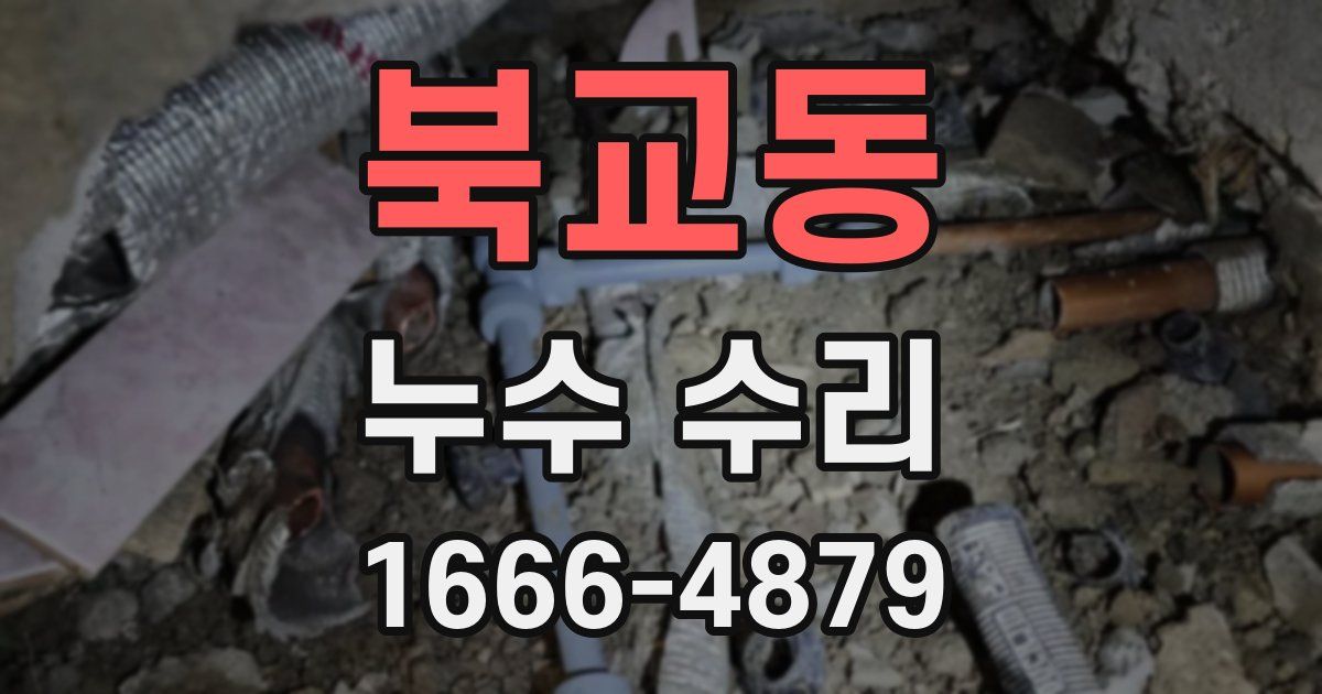 북교동 누수 수리