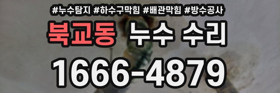 북교동 누수 수리