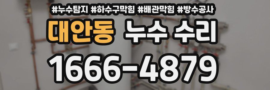 대안동 누수 수리