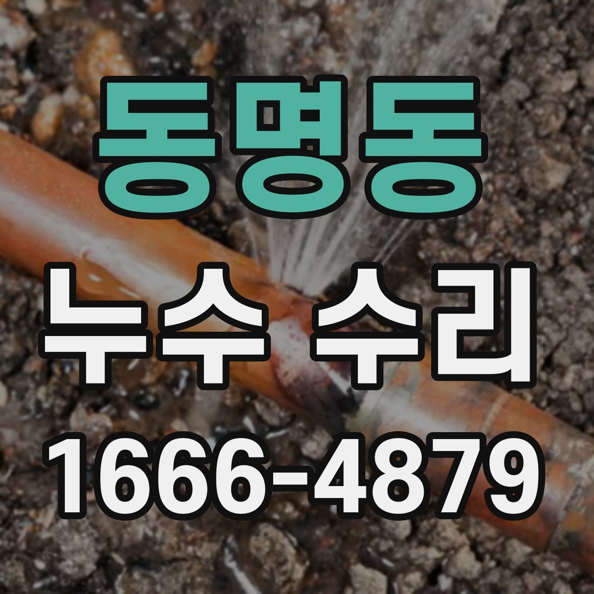 동명동 누수 수리