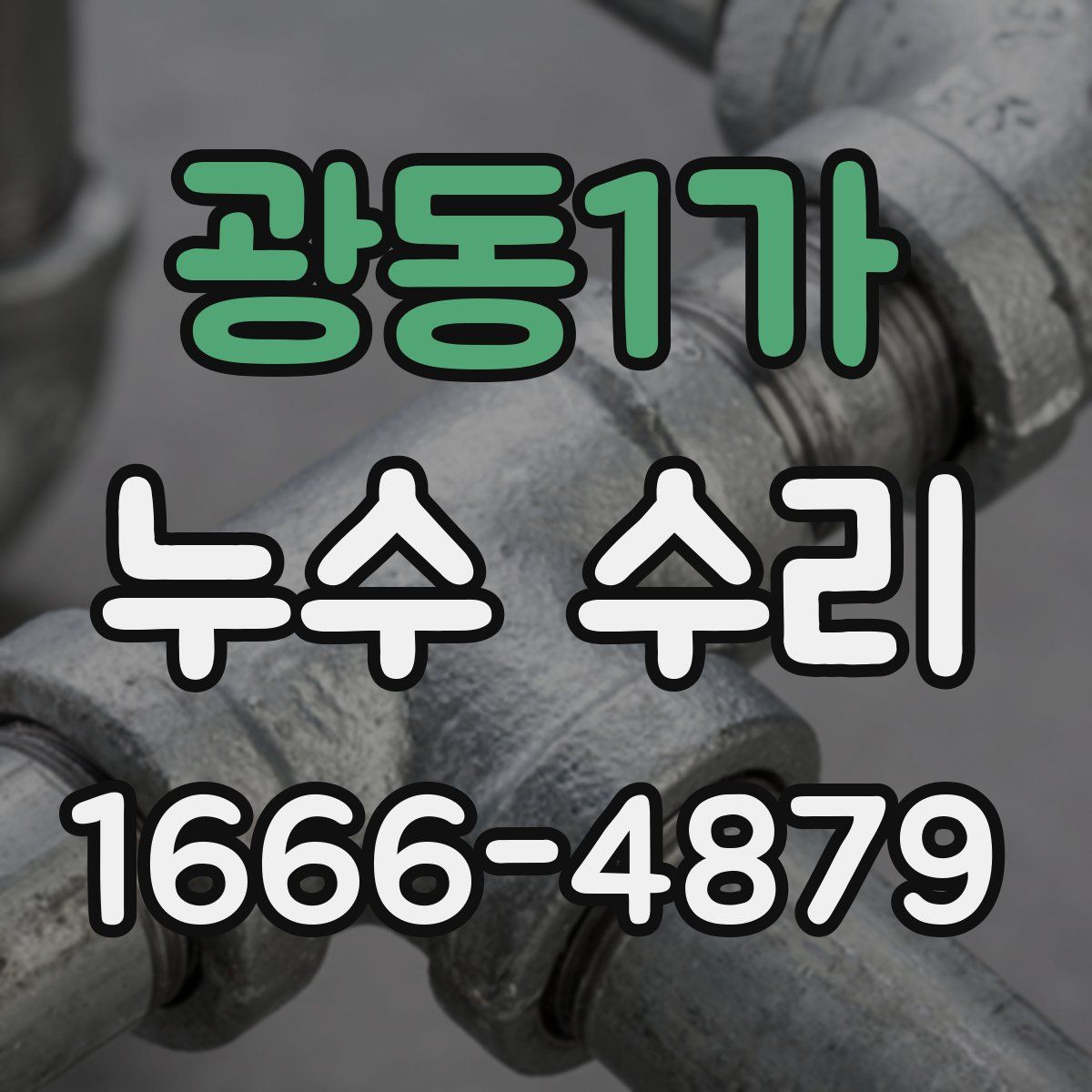 광동1가 누수 수리