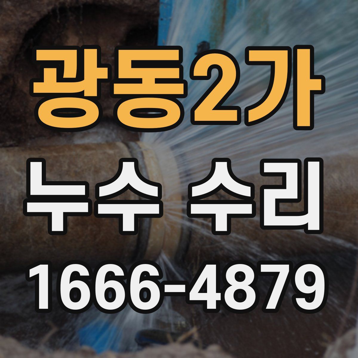 광동2가 누수 수리